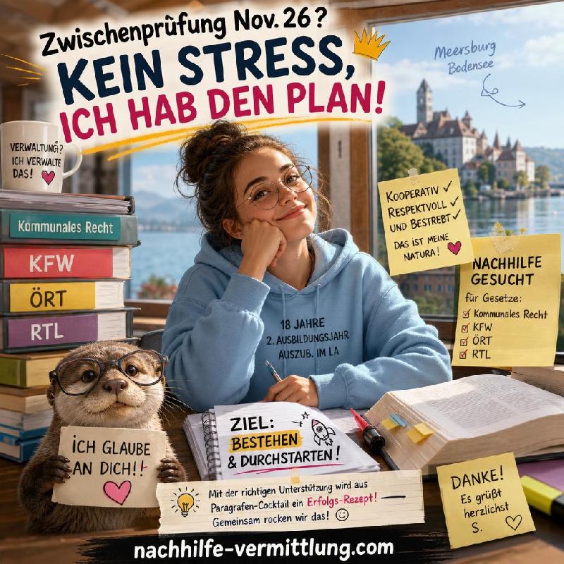 Nachhilfe Verwaltungsfachangestellte, Kommunales Recht, KFW, OERT, RTL Meersburg Nachhilfe Verwaltungsfachangestellte, Kommunales Recht, KFW, OERT, RTL Meersburg